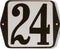 Huisnummer standaard nummer 24