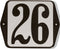 Huisnummer standaard nummer 26