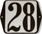 Huisnummer standaard nummer 28