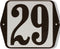 Huisnummer standaard nummer 29