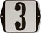 Huisnummer standaard nummer 3