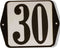 Huisnummer standaard nummer 30