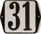 Huisnummer standaard nummer 31