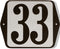 Huisnummer standaard nummer 33