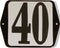 Huisnummer standaard nummer 40