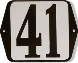 Huisnummer standaard nummer 41