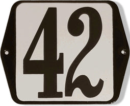 Huisnummer standaard nummer 42