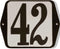 Huisnummer standaard nummer 42
