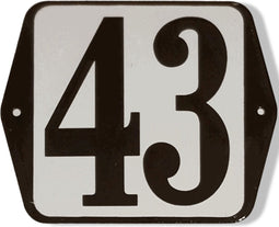 Huisnummer standaard nummer 43