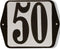 Huisnummer standaard nummer 50