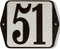 Huisnummer standaard nummer 51