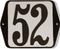 Huisnummer standaard nummer 52