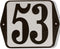 Huisnummer standaard nummer 53