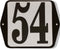 Huisnummer standaard nummer 54