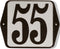 Huisnummer standaard nummer 55