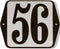 Huisnummer standaard nummer 56