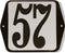 Huisnummer standaard nummer 57