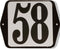 Huisnummer standaard nummer 58