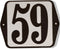 Huisnummer standaard nummer 59