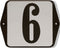 Huisnummer standaard nummer 6