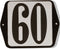 Huisnummer standaard nummer 60