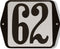 Huisnummer standaard nummer 62