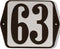 Huisnummer standaard nummer 63