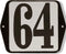Huisnummer standaard nummer 64