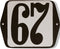 Huisnummer standaard nummer 67