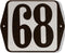 Huisnummer standaard nummer 68
