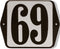Huisnummer standaard nummer 69