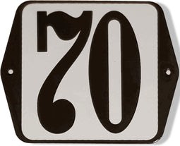 Huisnummer standaard nummer 70