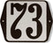 Huisnummer standaard nummer 73