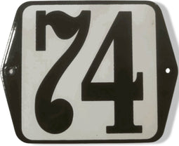 Huisnummer standaard nummer 74
