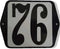 Huisnummer standaard nummer 76