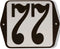 Huisnummer standaard nummer 77