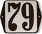 Huisnummer standaard nummer 79