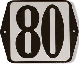 Huisnummer standaard nummer 80