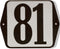 Huisnummer standaard nummer 81