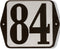 Huisnummer standaard nummer 84