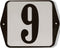 Huisnummer standaard nummer 9