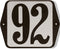 Huisnummer standaard nummer 92