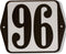 Huisnummer standaard nummer 96