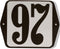 Huisnummer standaard nummer 97