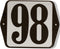 Huisnummer standaard nummer 98