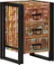 vidaXL - Nachtkastje - - - Kleurrijk, - 40x35x50 - cm, - Massief - Hout, - Gerecycled