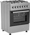 Wiggo WO-E606A(XX) - Vrijstaand gasfornuis - 60 cm - 4 kookzones - 66L oven - Roestvrijstaal - Energieklasse A