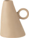 J-Line vaas Hellend - keramiek - beige - 17 cm hoog