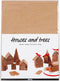 huizen en bomen karton set