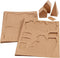 huizen en bomen karton set